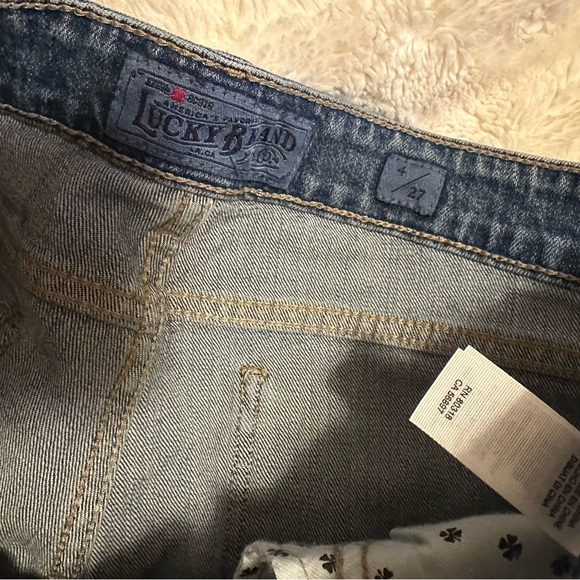 Lucky Brand 🍀 Ava Skinny floral embroidered cross stitched jeans size 4/27 NWOT - Picture 7 of 8